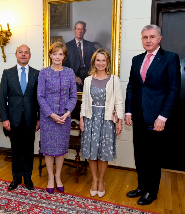 Majestatea Sa Margareta și Principele Radu cu Alfredo Durante Mangoni, ambasadorul Italiei la Bucuresti, 2025   Daniel Angelescu, Casa Majestății Sale (2) jpeg