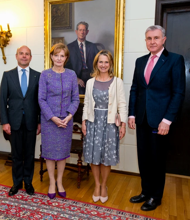 Majestatea Sa Margareta și Principele Radu cu Alfredo Durante Mangoni, ambasadorul Italiei la Bucuresti, 2025 Daniel Angelescu, Casa Majestății Sale (2) jpeg