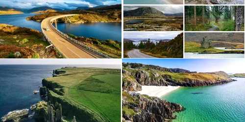 North Coast 500 în Scoția Foto Colaj DMS