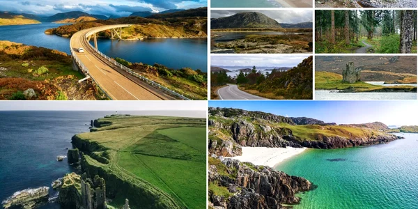 North Coast 500 în Scoția Foto Colaj DMS