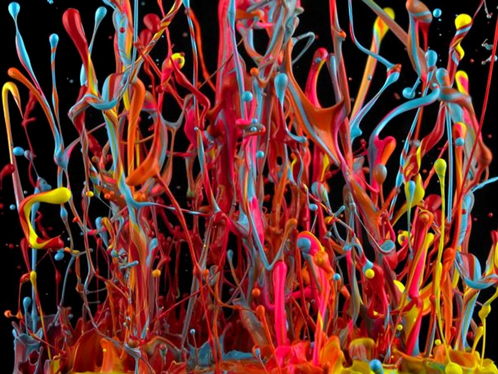 Un artist a pictat muzica