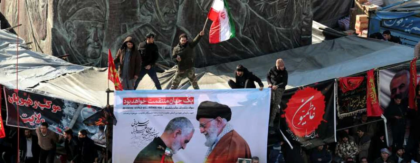Înmormântarea generalului Qassem Soleimani în Kerman Iran FOTO EPA-EFE