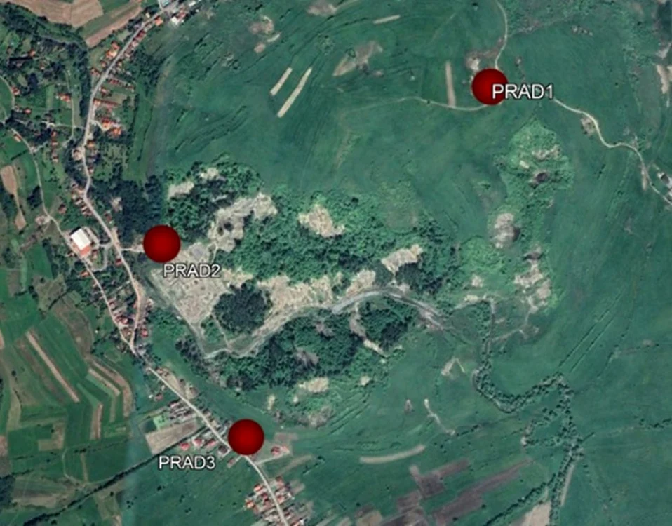 Dispunere celor trei staţii seismice. FOTO: Facebook INCDFP