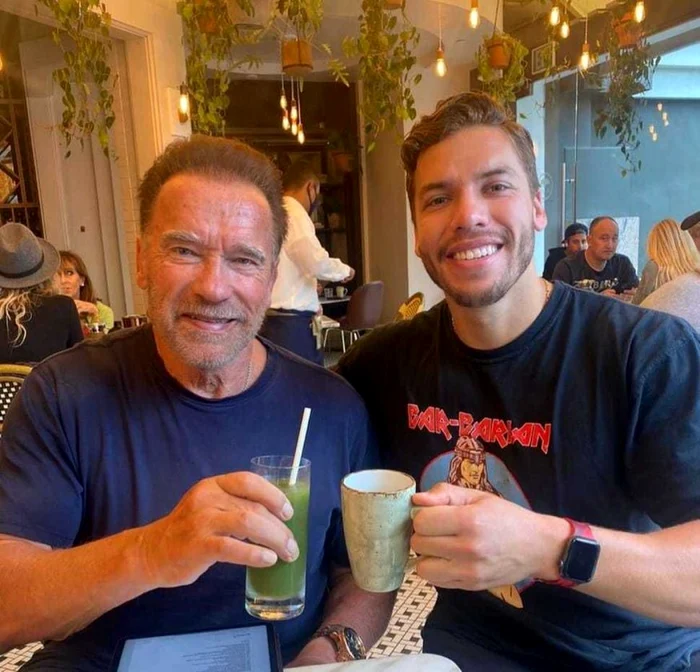 Arnold şi fiul lui (Foto: Instagram, Men' s Health)