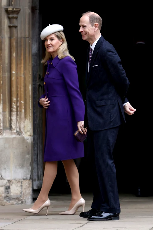 Ducesa Sophie și Prințul Edward la slujba de Paște de la Windsor