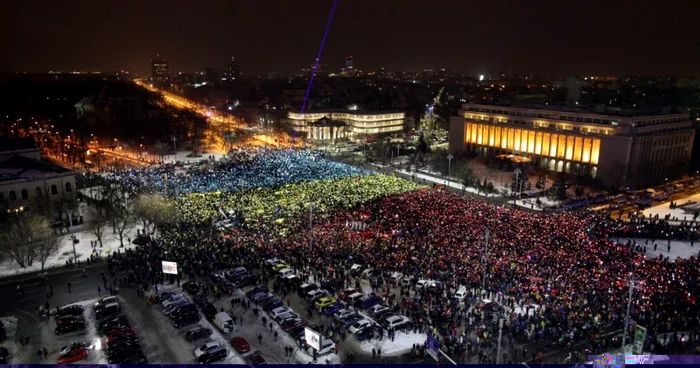 Proteste Piaţa Victoriei Bucureşti - feb 2017 / FOTO Inquam Photos / Liviu Florin Albei