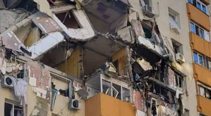 Explozie bloc Rahova FOTO: Facebook