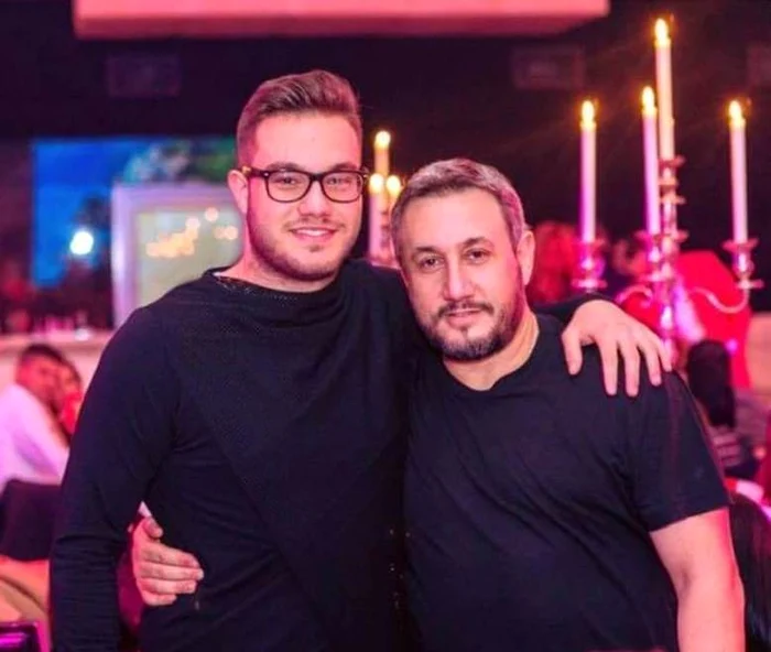 Vincent la petrecere, alături de tatăl său, Joshua Castellano