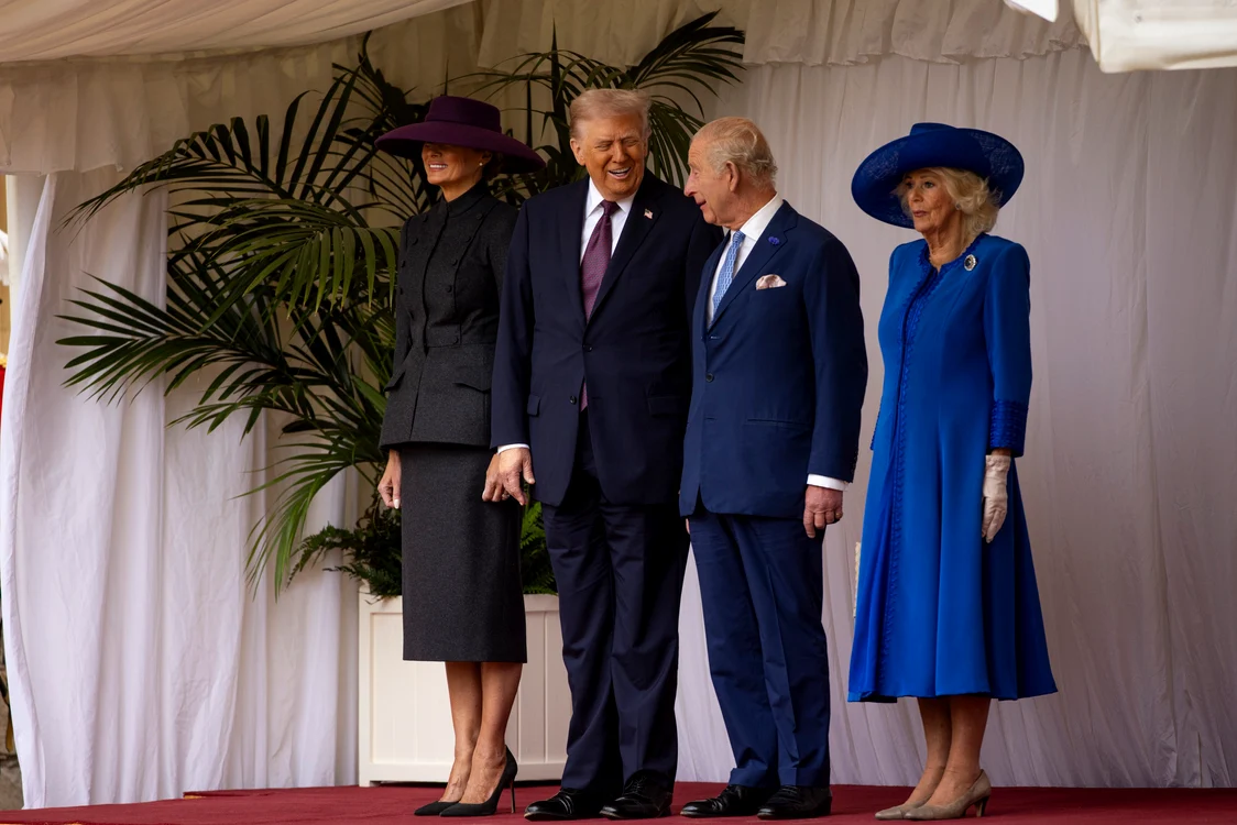 Donald Trump efectuează a doua vizită de stat în Marea Britanie FOTO EPA-EFE