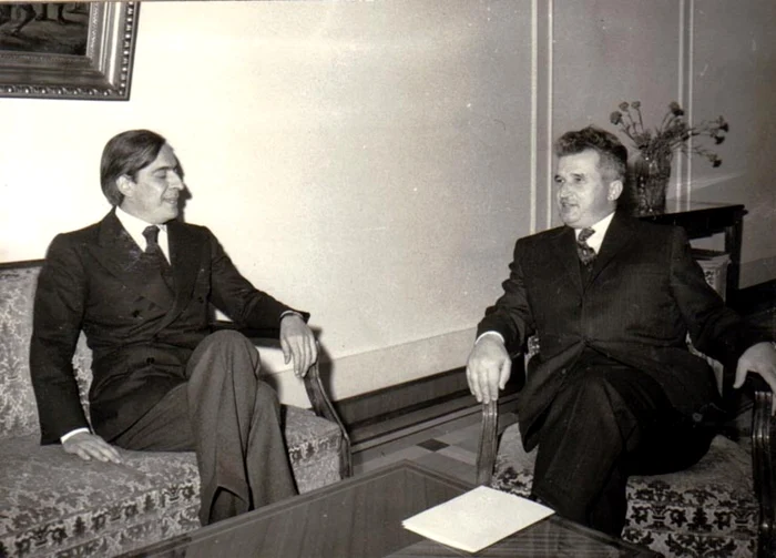 Întâlnirea din 1971 dintre Ceauşescu şi Enzo Bettiza FOTO: Fototeca.iccrr.ro/ Cota: 87/1971