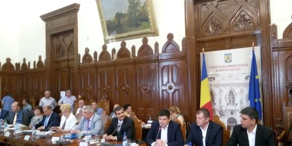 Imagine de la şedinţa de constituire a CJ Galaţi FOTO C Crângan