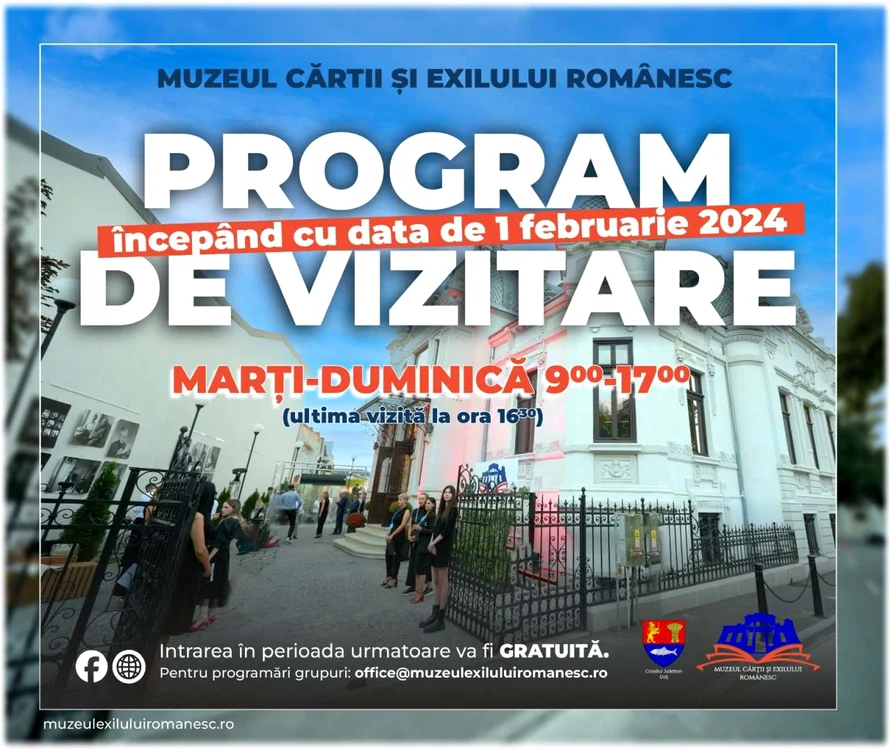 Muzeul Cărții și Exilului Românesc, deschis pentru vizitare gratuită 