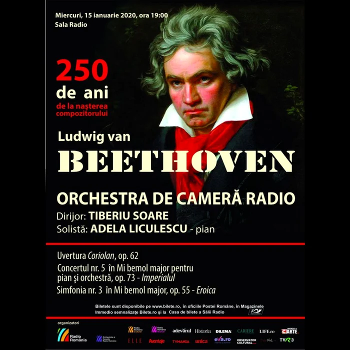 Inaugurarea Anului Internațional Beethoven la Sala Radio: „Imperialul” și „Eroica” jpeg