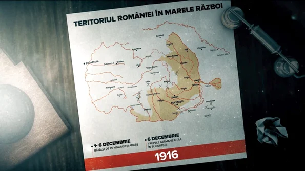 România în Primul Război Mondial – Harta operațiunilor militare / VIDEO jpeg