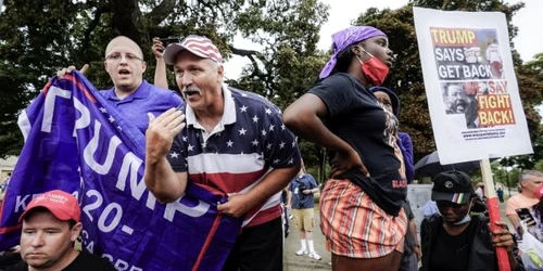 Vizita lui Donald Trump în Kenosha -Wisconsin  FOTO EPA-EFE