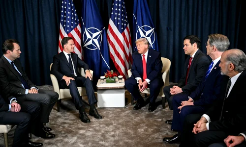 Trump discută cu Mark Rutte NATO alături de Marco Rubio FOTO AFP