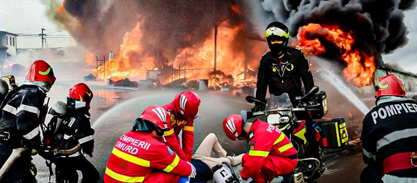 Pompierii intervin pentru stingerea incendiului de la Parchetul din Vaslui FOTO arhivă Adevărul