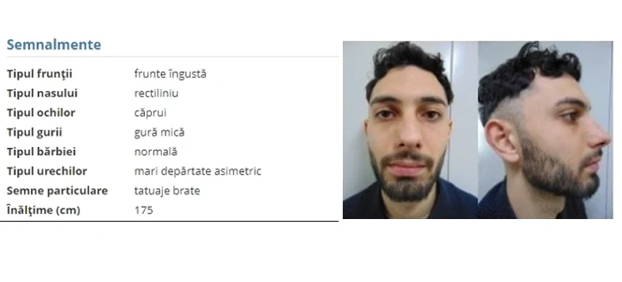 Deținutul este căutat de polițiști FOTO: Penitenciarul Galați