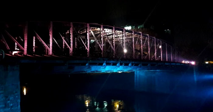Iluminarea Podului de Foer din Timişoara