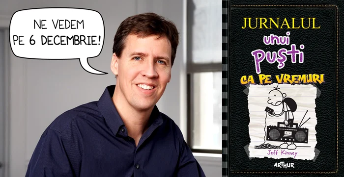 De Moș Nicolae, Jeff Kinney lansează volumul 10 din seria „Jurnalul unui puşti“ png