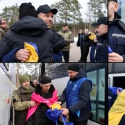 prizonieri ucraineni eliberati foto X Volodimir Zelenski jpg