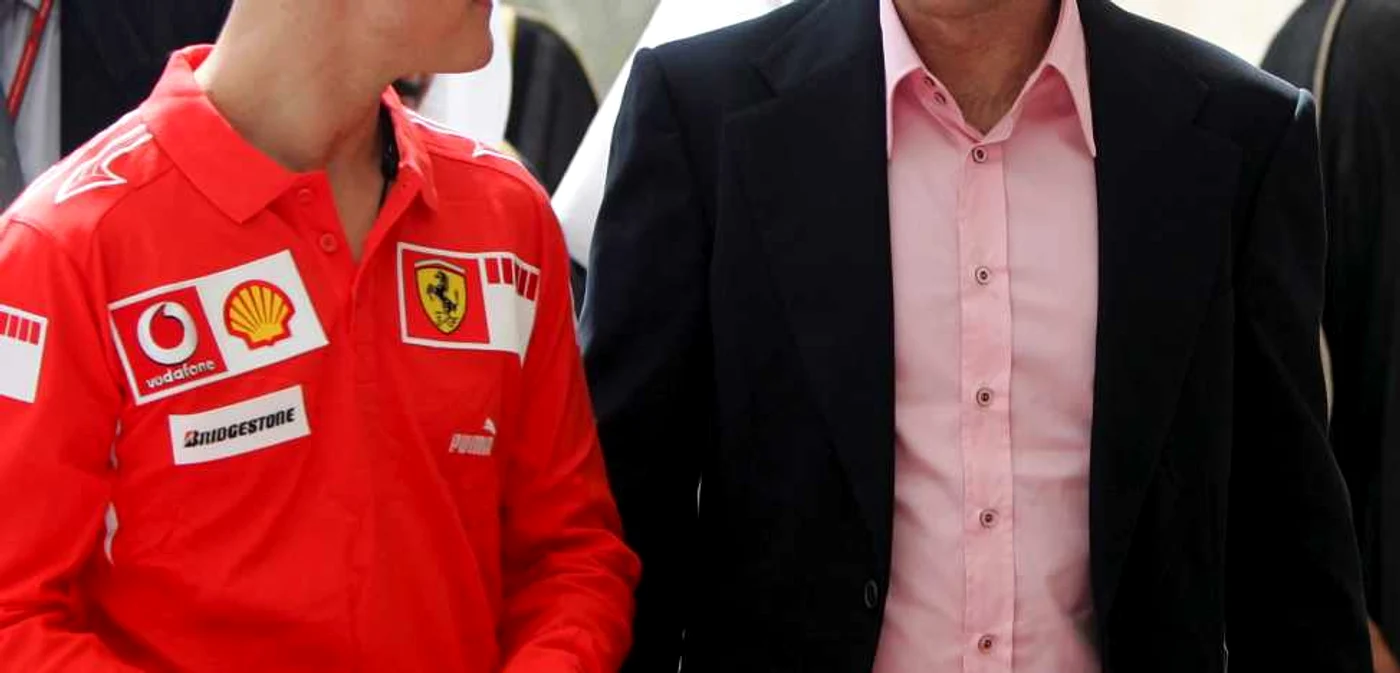 Schumacher(stânga) şi Berger (dreapta) au o relaţie foarte bună