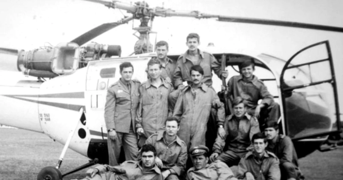 Câţiva dintre militarii şcolii de aviaţie  FOTO: Colegii Mei