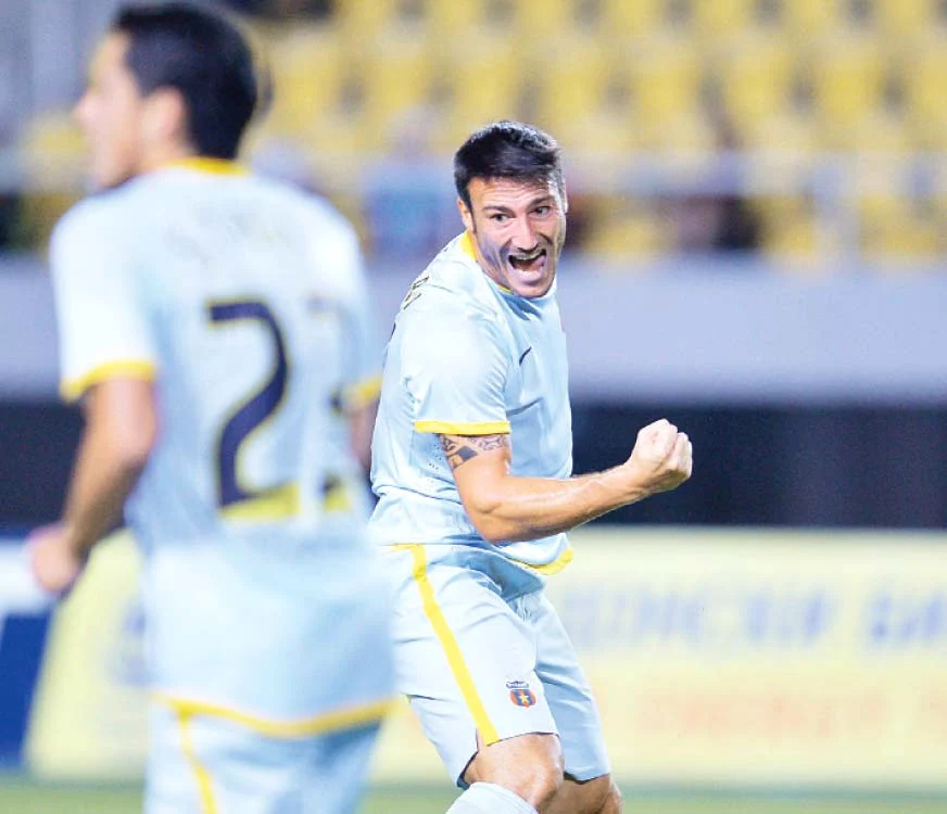 Piovaccari se bucură după primul gol marcat în tricoul Stelei