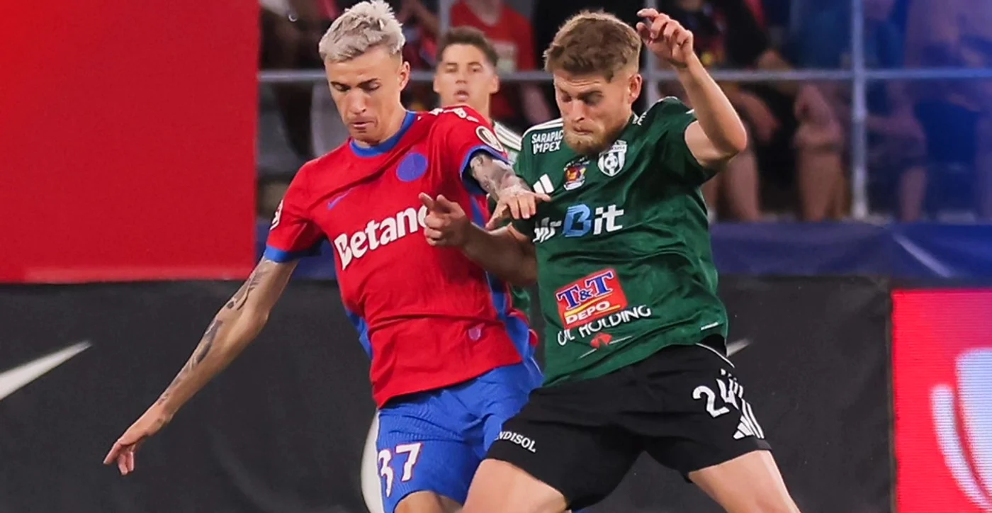 Octavian Popescu, fără orizont contra Unirii Slobozia . Foto Facebook FCSB