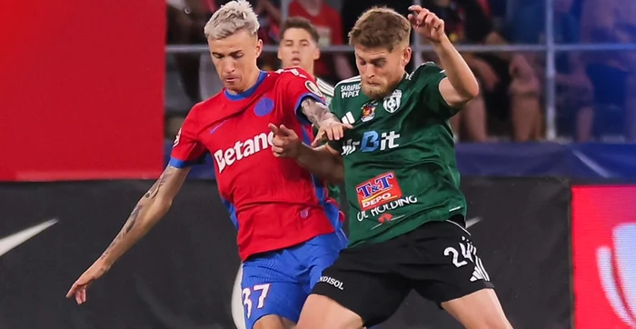 Octavian Popescu, fără orizont contra Unirii Slobozia . Foto Facebook FCSB