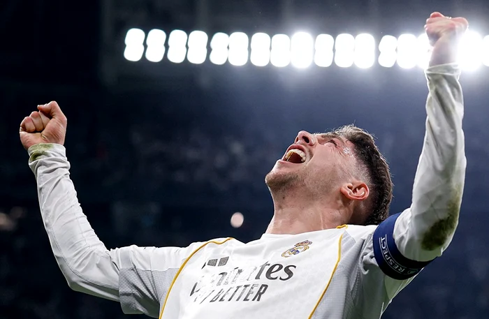 Căpitanul Fede Valverde a strălucit în prima repriză FOTO Facebook Real Madrid C.F.