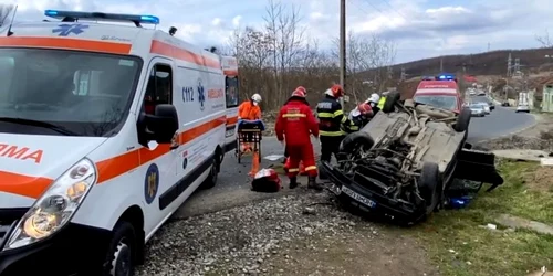 accident rutier grav pe soseaua huendoara calan foto antena 3 deva