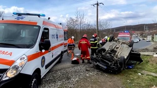 accident rutier grav pe soseaua huendoara calan foto antena 3 deva