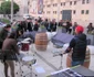 Mini-concert de percuţie pe strada pietonală FOTO Ştefan Both