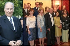 Prințul Karim Aga Khan IV se cunoștea cu Margareta, Principele Radu, Regina Anne Marie, Regele Constantin, Regele Simeon al Bulgariei, Regina Sofia   Casa Majestății Sal jpg