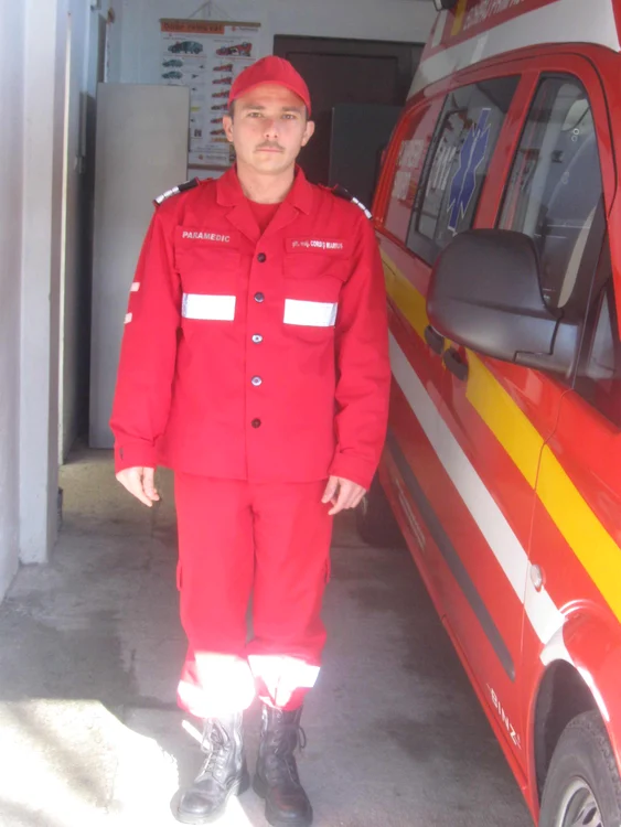 Marius Cordiş face parte din echipa de paramedici a ISU 