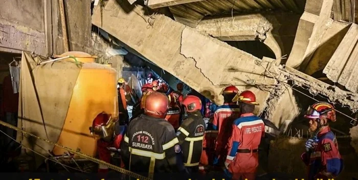 Zeci de copii sunt prinşi încă sub dărâmături. FOTO: captură video