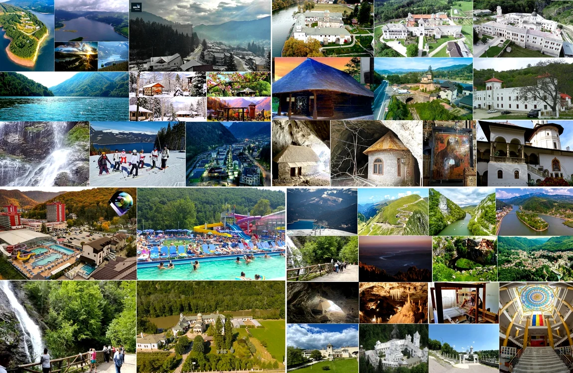 Obiective turistice de neratat în județul Vâlcea Colaj