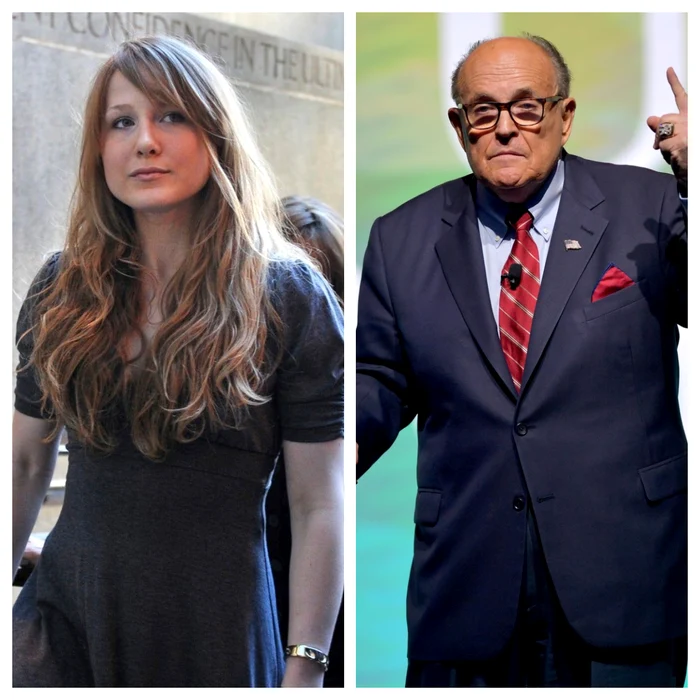 
    Rudy Giuliani, avocatul lui Trump,  şi fiica lui  