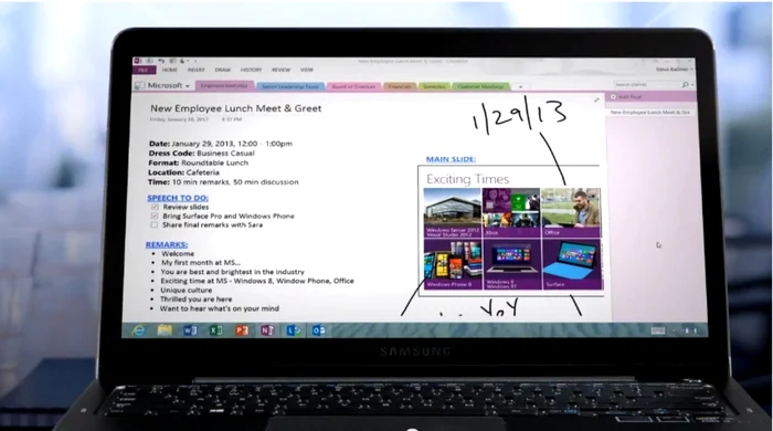 Office 2013 este gândit şi pentru touchscreen-uri. FOTO Captură/Adevărul