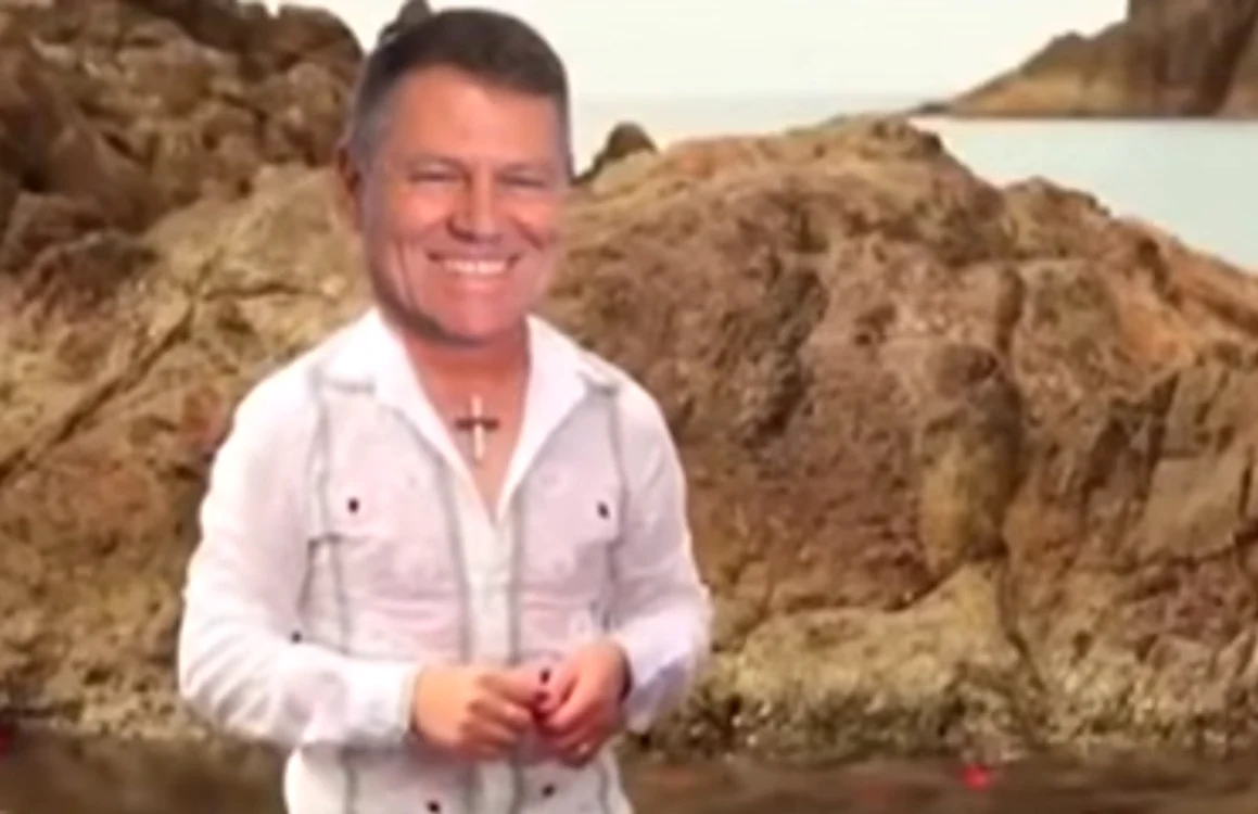 
    Președintele Klaus Iohannis a ajuns subiect de parodie, într-o compilație cu melodia lui Cristi din Banat, „Ca o apă cristalină”foto: captură video  