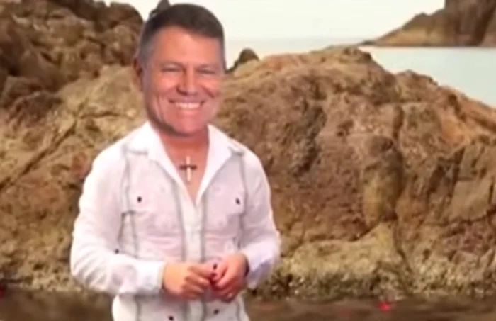Președintele Klaus Iohannis a ajuns subiect de parodie, într-o compilație cu melodia lui Cristi din Banat, „Ca o apă cristalină”foto: captură video