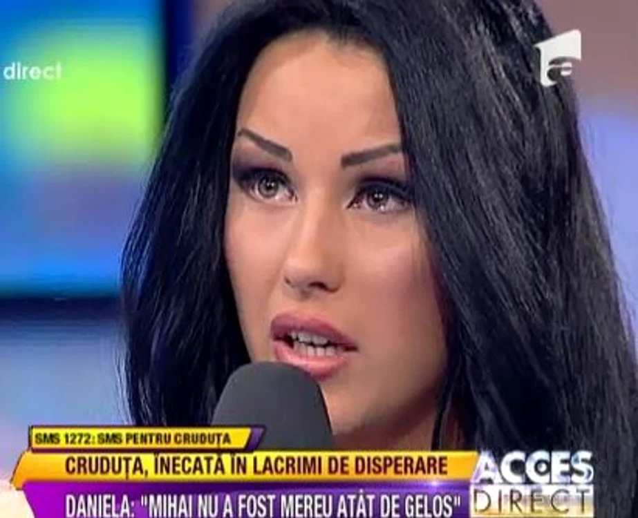 Daniela Crudu plânge de câte ori îşi aminteşte că s-a despărţit de Costea