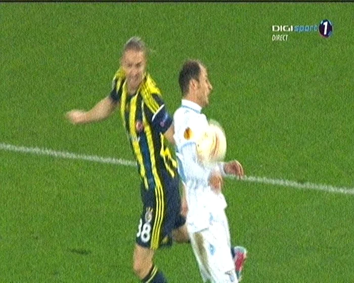 Faza penalty-ului provocat de Ştefan Radu
