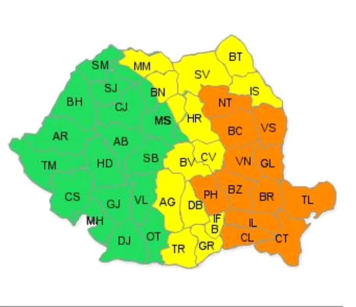 Iată județele afectate!