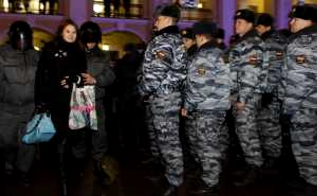 Trupe speciale masate la Moscova
