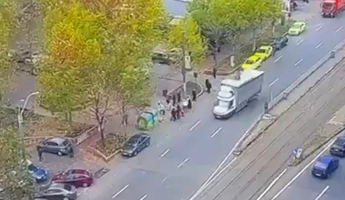 Accidentul, surprins pe camerele stradale FOTO: captura video