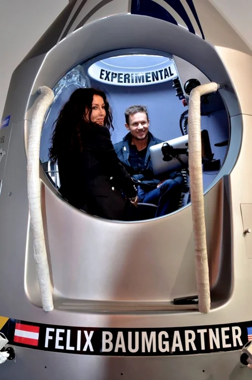 Mihaela Rădulescu, fericită alături de Felix Baumgartner