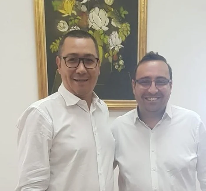 Victor Ponta şi Horia Nasra, ex-preşedintele PSD Cluj. FOTO: Arhivă personală