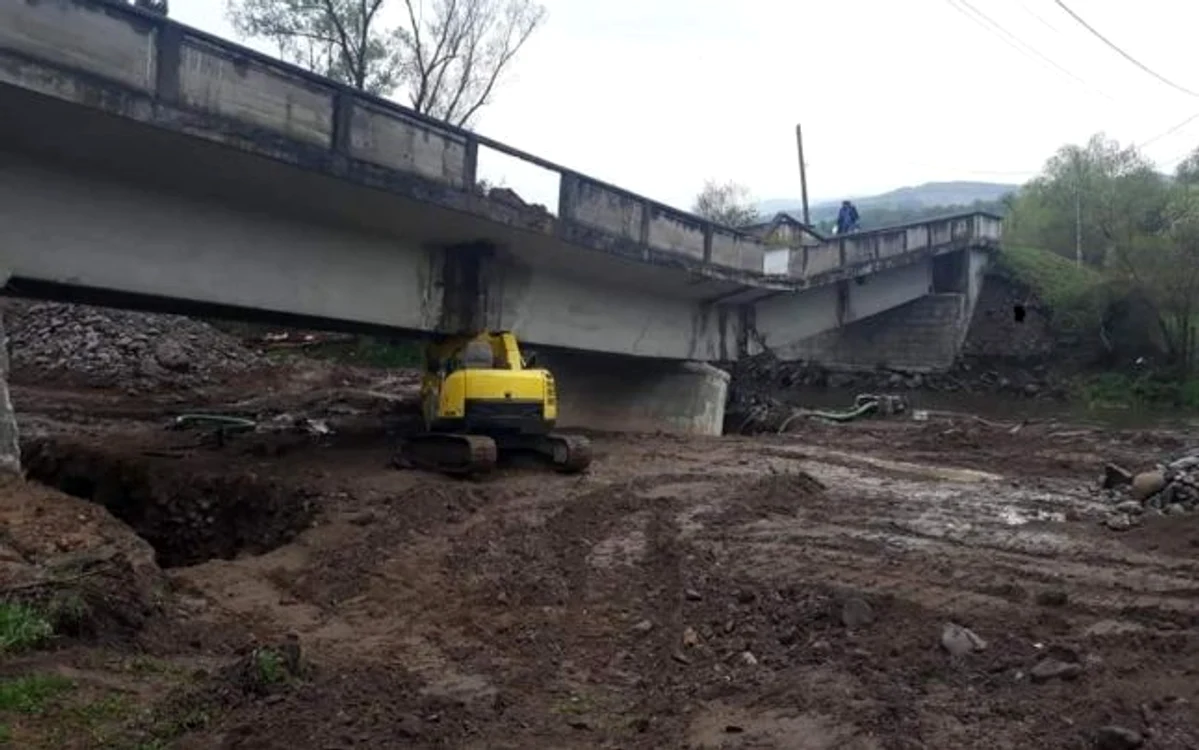 
    Așa arată acum podul de peste râul CrișFoto: Horia Nasra  